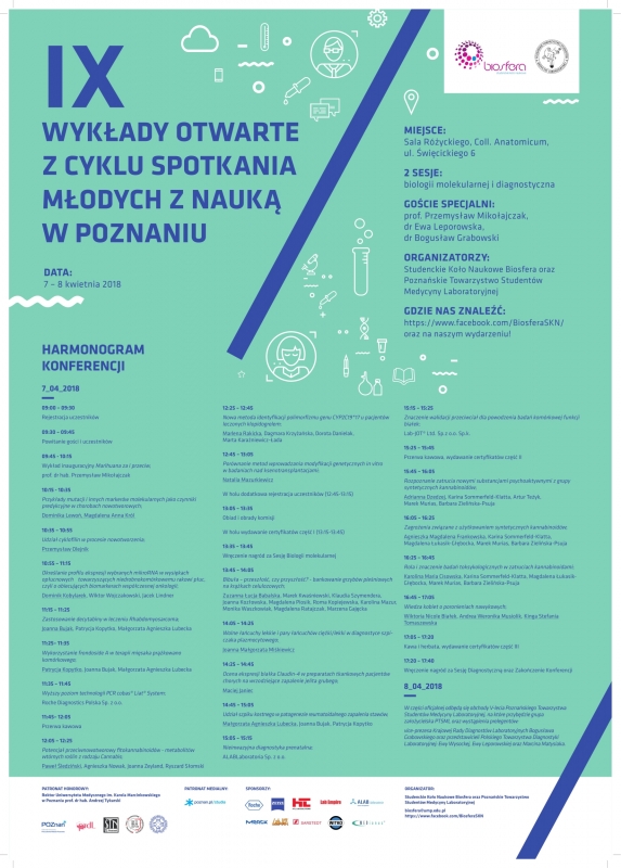 IX Wykłady Otwarte z cyklu Spotkania Młodych z Nauką w Poznaniu