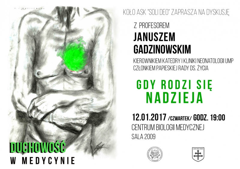 „Duchowość w medycynie” – spotkanie z profesorem J. Gadzinowskim