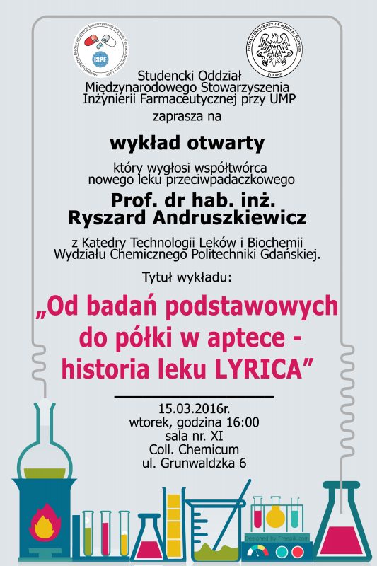 Wykład otwarty „Od badań podstawowych do półki w aptece – historia leku LYRICA”