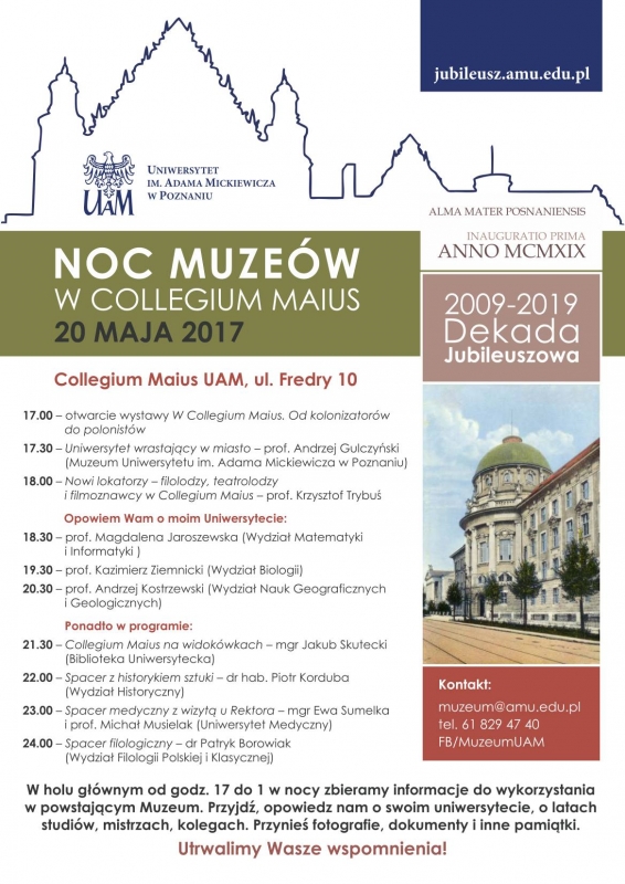 Noc Muzeów w Collegium Maius
