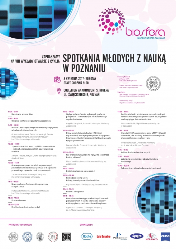VIII Wykłady Otwarte z cyklu „Spotkania Młodych z Nauką w Poznaniu”