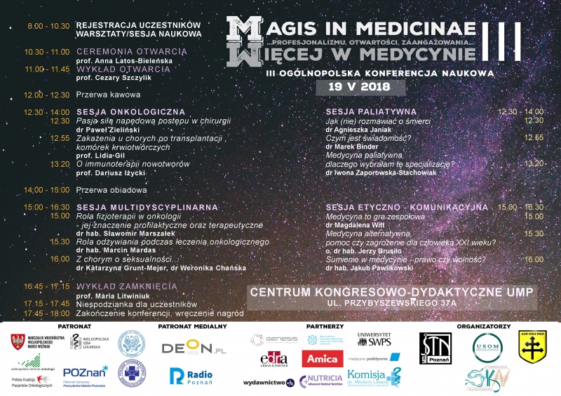 III Ogólnopolska Studencka Konferencja Naukowa „Magis in Medicinae”