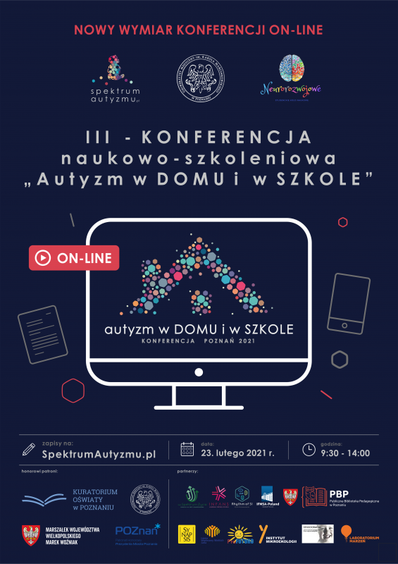 III edycja Konferencji naukowo-szkoleniowej „Autyzm w DOMU i w SZKOLE”