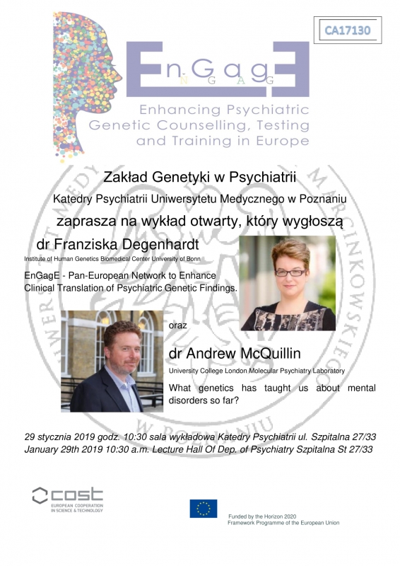 Wykład otwarty na temat poradnictwa genetycznego w psychiatrii